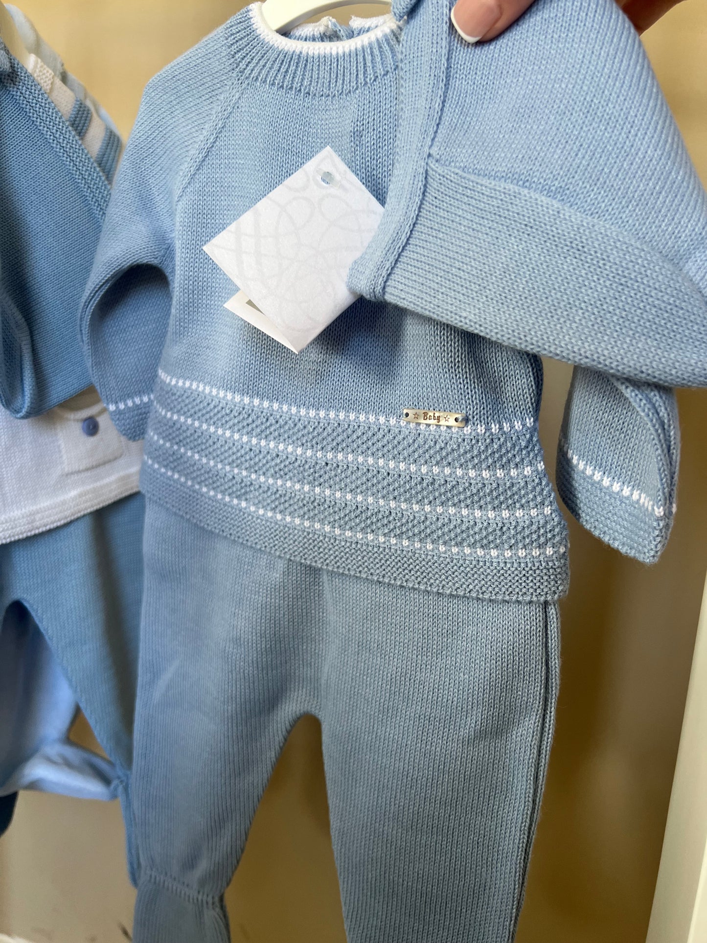 Ciaran Suit Dusky Blue - Baby Boys 3 piece set