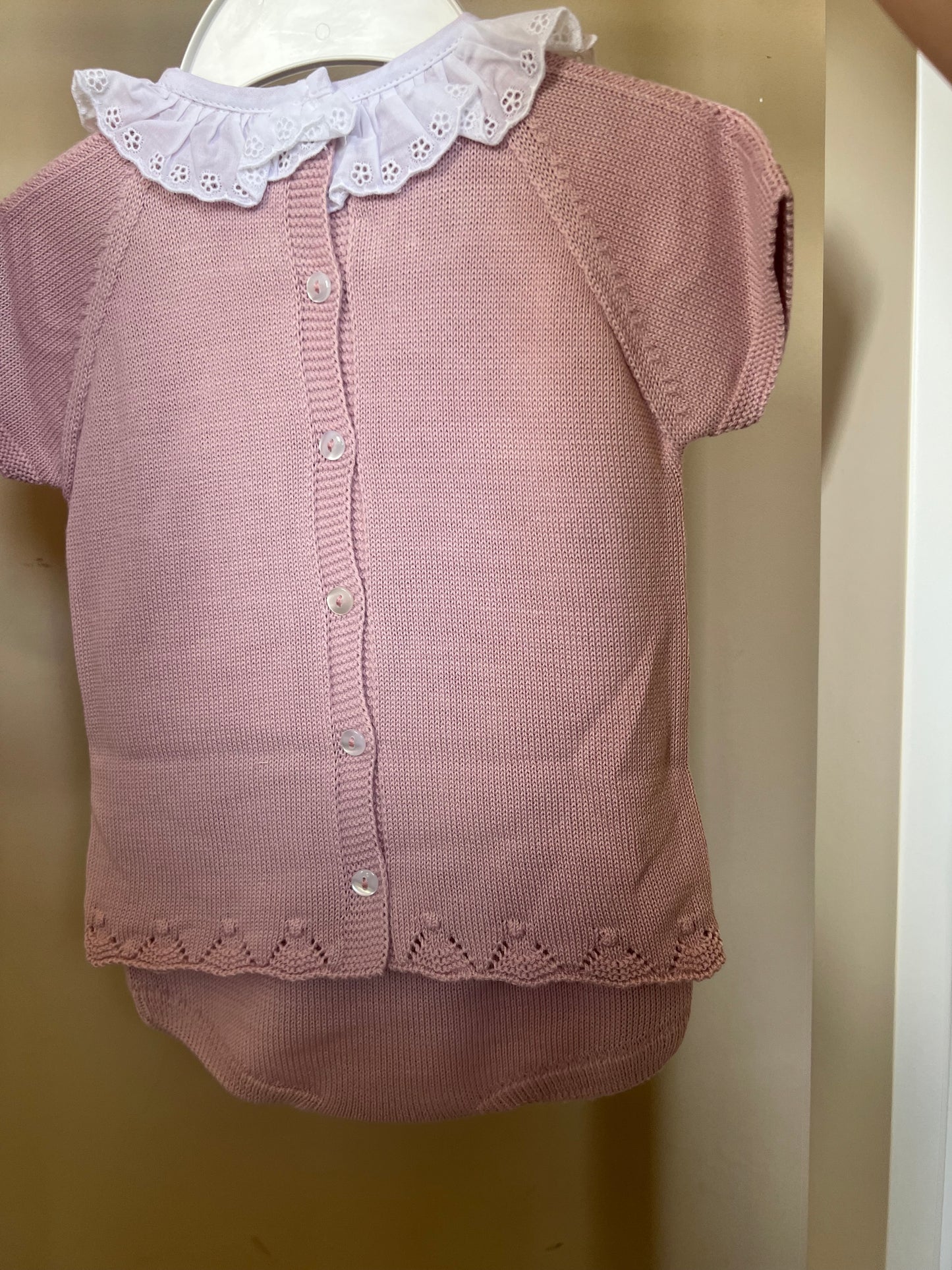 Juliet Pants Suit with frill collar detailing