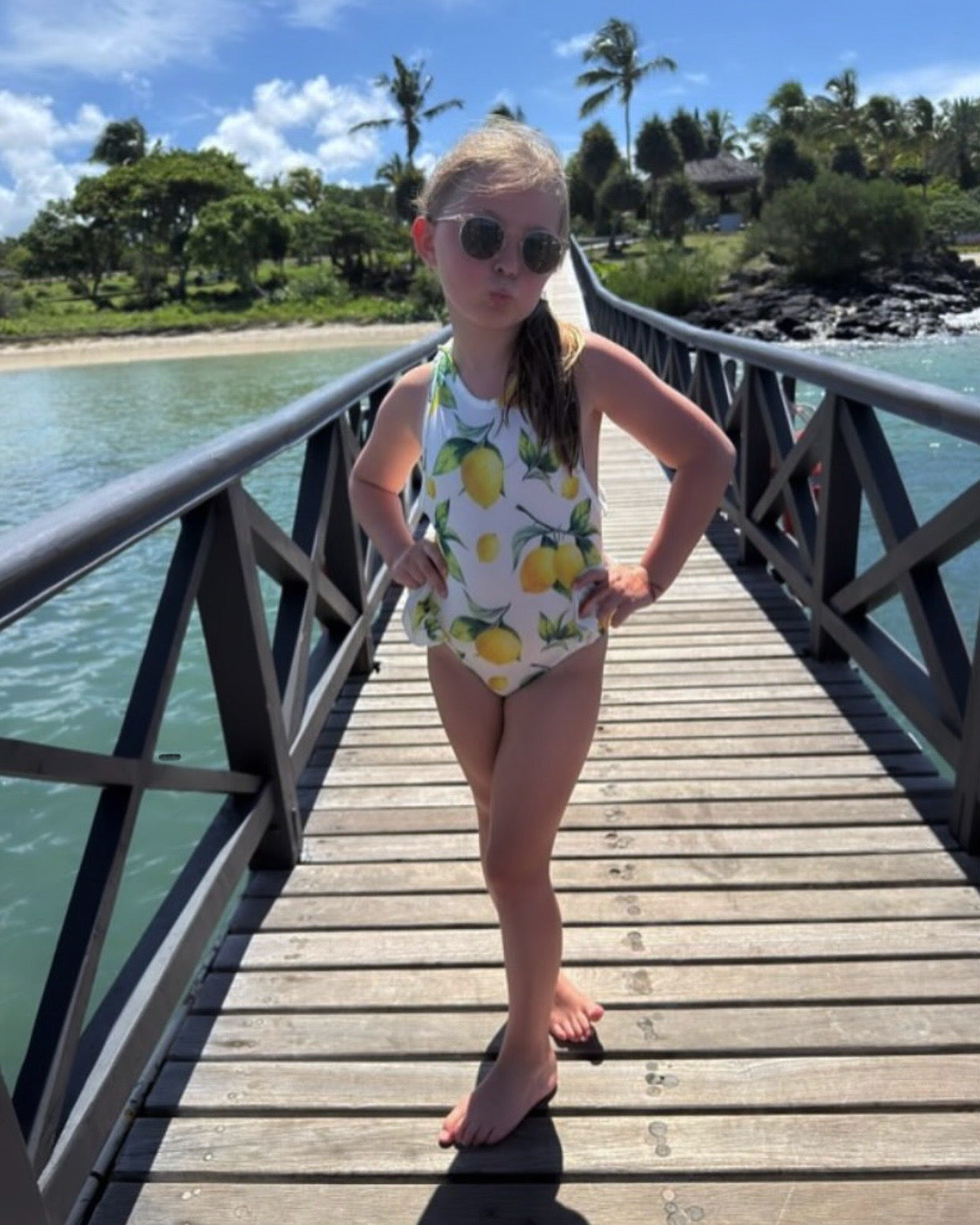 Girls Lemon swimsuit