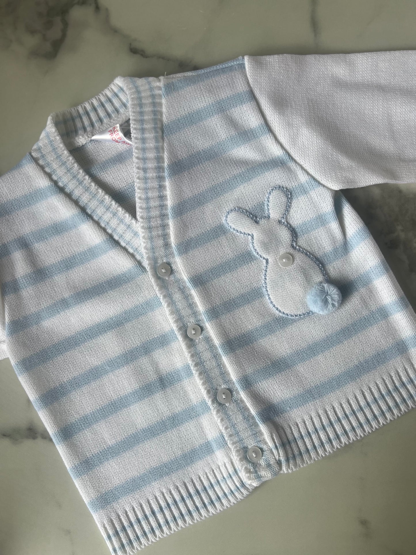 Baby boy bunny cardigan