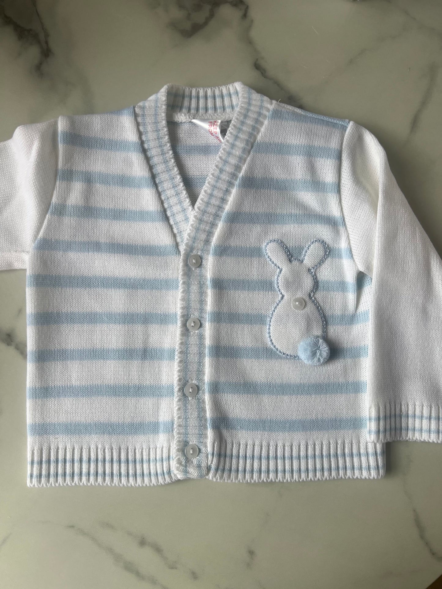 Baby boy bunny cardigan